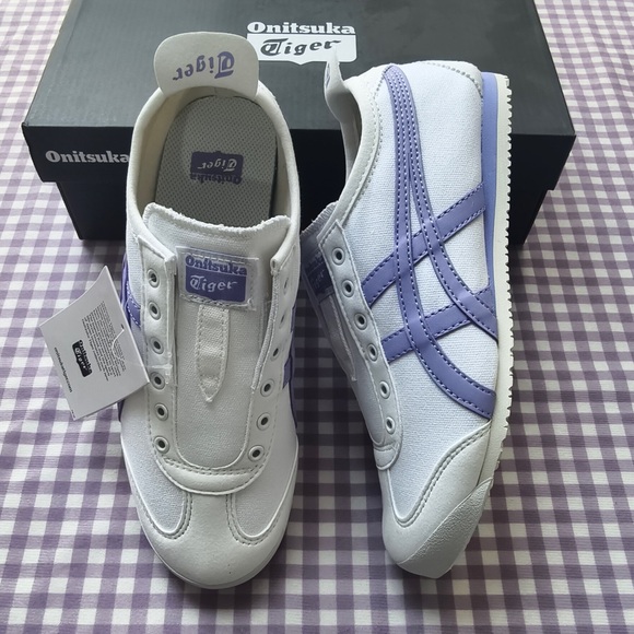 Onitsuka Tiger by Asics Other - Onitsuka Tiger White Sneakers with Light Purple Stripes
